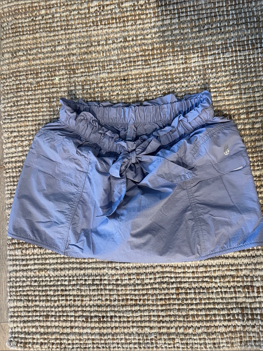 FP Movement- Women’s Blue Paperbag Waist Skort with Tie